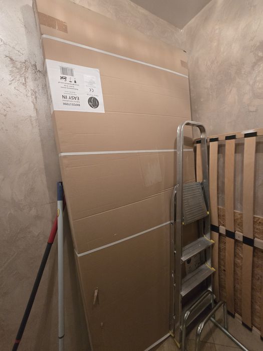 KABINA walk-in prysznicowa OKAZJA nowa 90 czarna