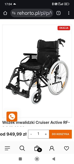 Wózek inwalidzki Cruiser Activ