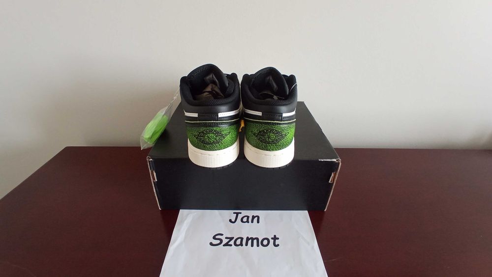 36,5 Buty Nike Air Jordan 1 Low Black Electric Green