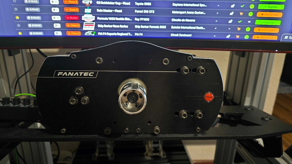 Fanatec Clubsport Wheel Base 2.5 + ClubSport F1 V2 com Magnetic Paddle