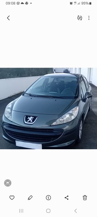 Pegeout 207 1.4 TOP COMO NOVO  APENAS 87000 kms