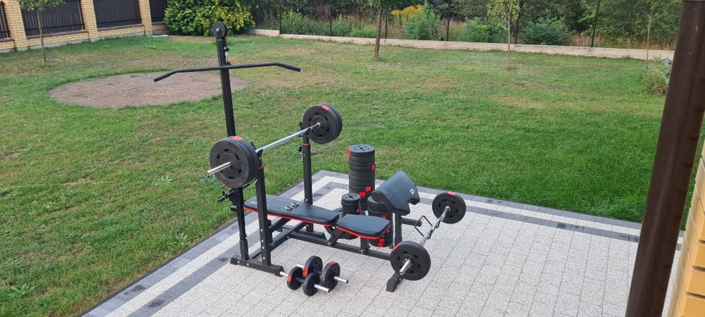 Zestaw do ćwiczeń / Ławeczka / 160 kg