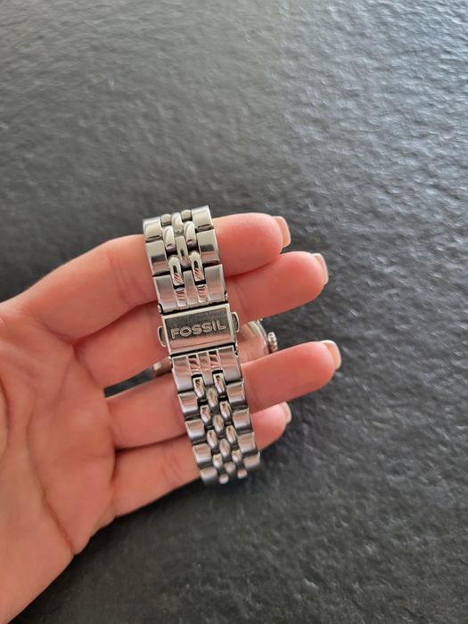 Zegarek Fossil ES2198 srebrny damski piękny