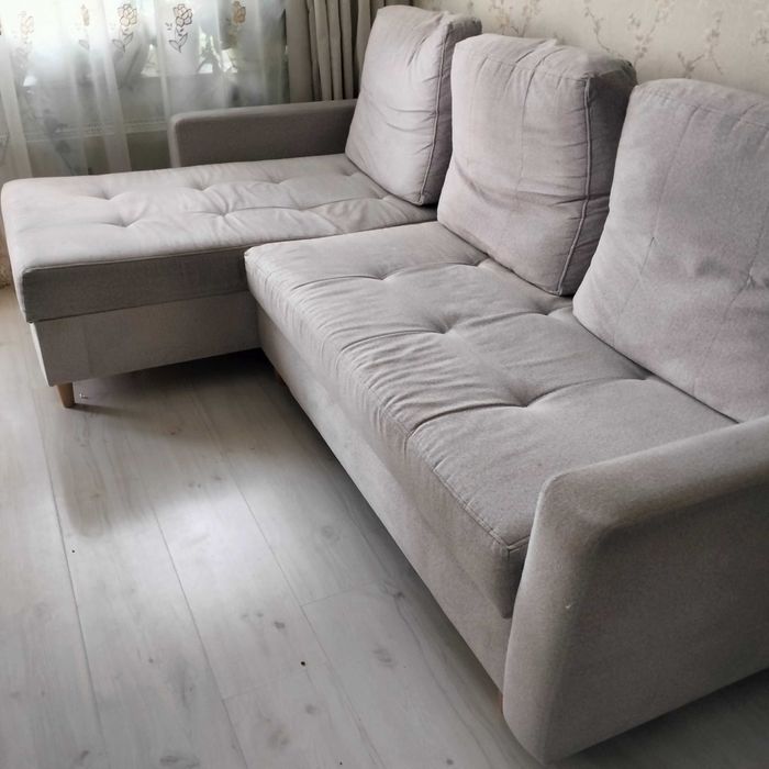 Sofa 3 osobowa rozkładana szara