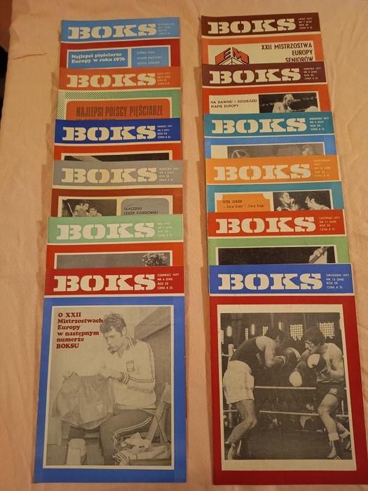 Magazyn Boks kompletny 1977 rok