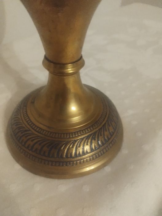 Flakon z mosiądzu malowany z motywem Indiańskim