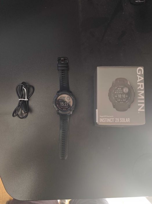 Garmin Instinct 2X Solar Grafite 50 mm — Como Novo