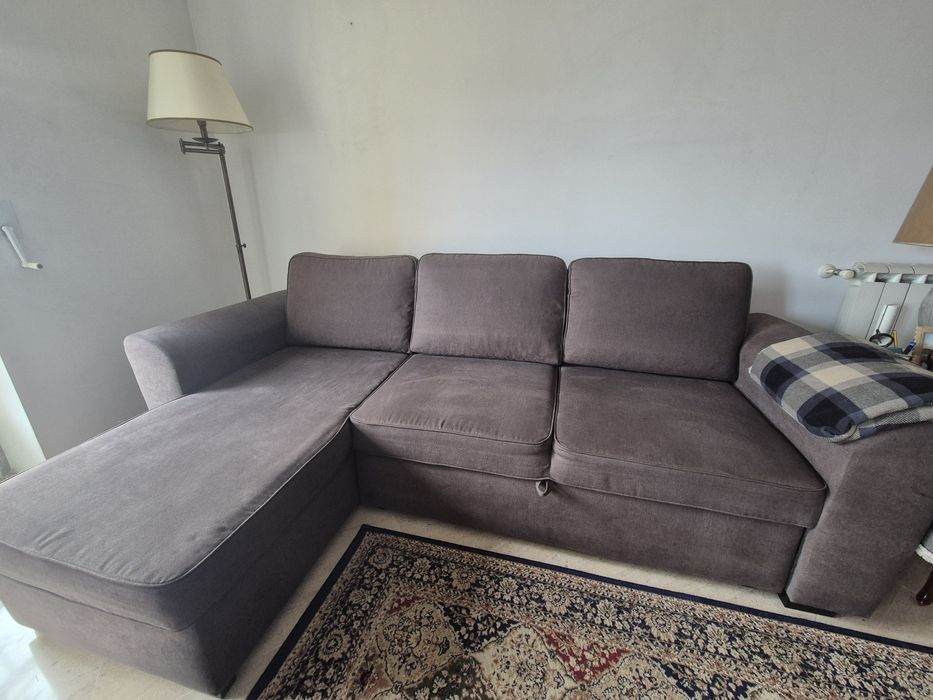 Sofá Chaise Longue com cama - ótimo estado