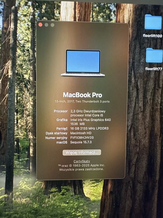 MacBook Pro A1708 Silver (2017) 16Gb/512Gb MacOS Sequoia