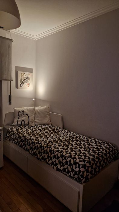 Cama flekke, cama individual  Ikea com duas gavetas