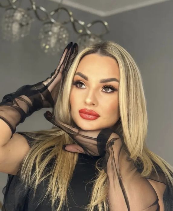 Довгі жіночі сітчасті рукавички