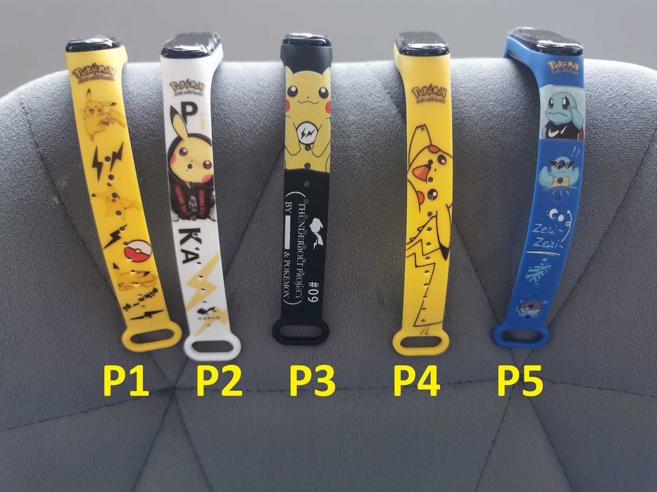 Zegarek Pokemon 20 wzorów LED Pikachu BAND + GRATIS ETUI