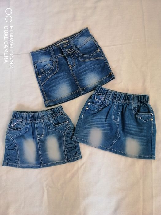Джинсові спіднички для дівчаток