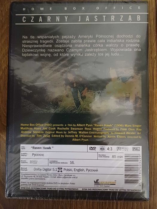 DVD Czarny Jastrząb, Raven Hawk, zafoliowana