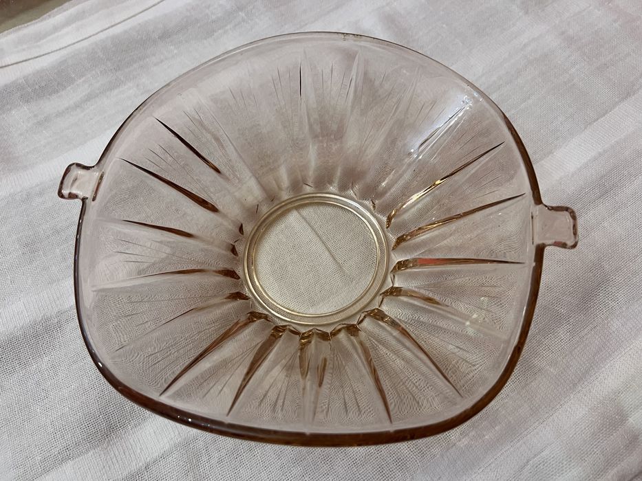 Блюдо, кольорове скло, 18 см