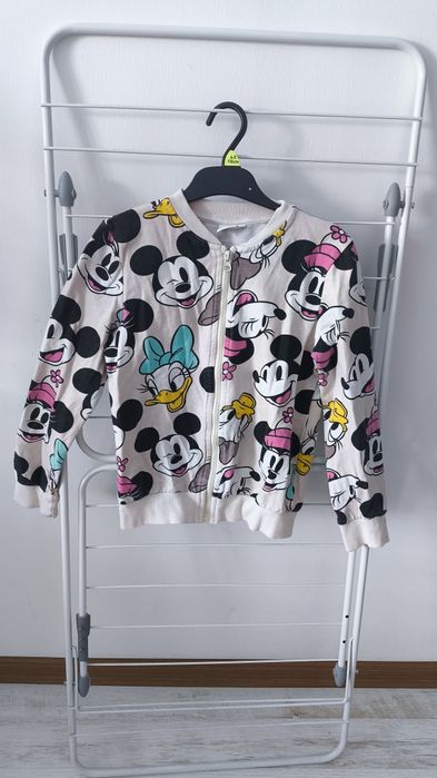 Bluza rozpinana myszka Miki rozmiar 134