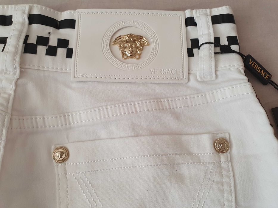 NOWE spodnie jeansowe Versace jeansy damskie 30 meduza grecka sztos