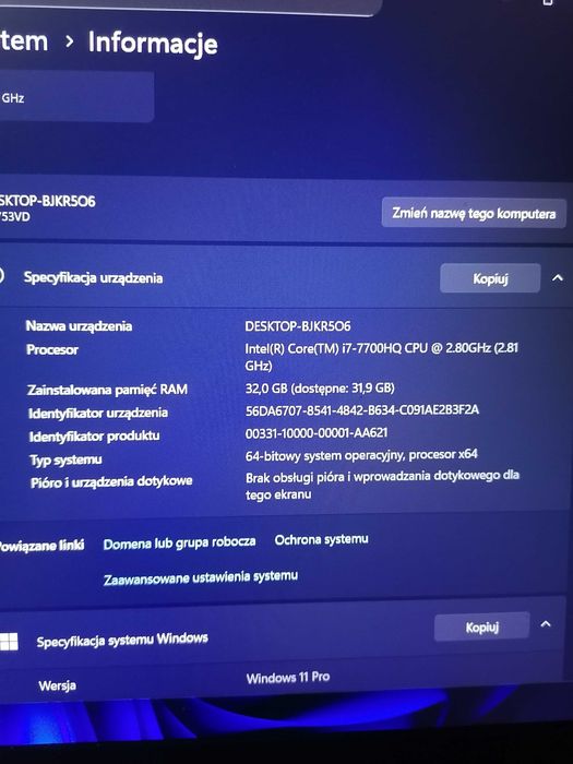 Asus ROG Strix GL753VD /i7-7700HQ /32GB /SSD 500GB