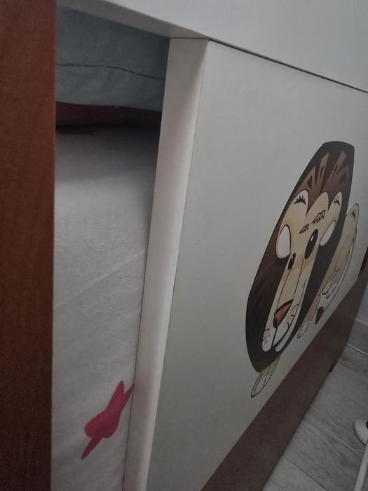 Łóżko dziecięce 160x90 z szufladą , wysoki materac gr. 20cm + gratisy