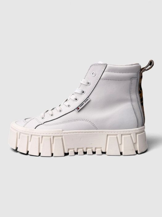 Botki Tommy Hilfiger Tjw Vulc Flatform Biały Rozmiar 41