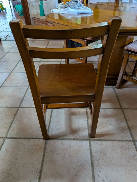 Mesa Madeira + 4 Cadeiras