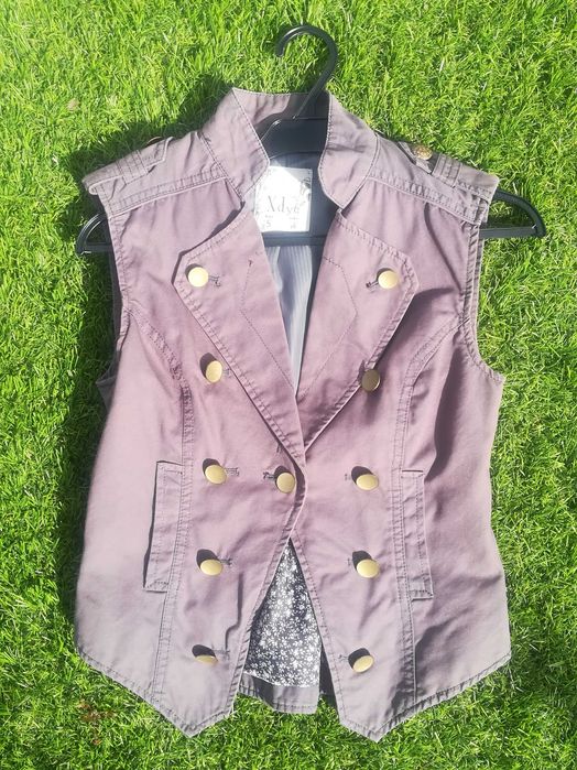 Colete cinzento Pull and Bear