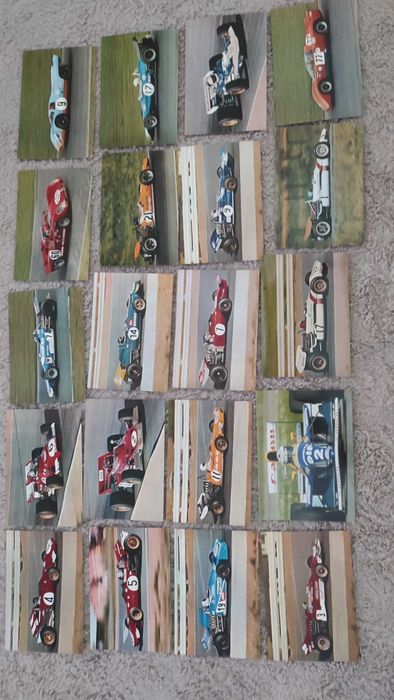 20 Postais Carros de Corrida