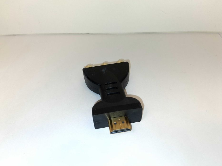 T291 Adapter Przejściówka HDMI Na Component Video RGB 3 RCA Pozłacany