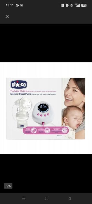 Laktator elektryczny Chicco.Nowy