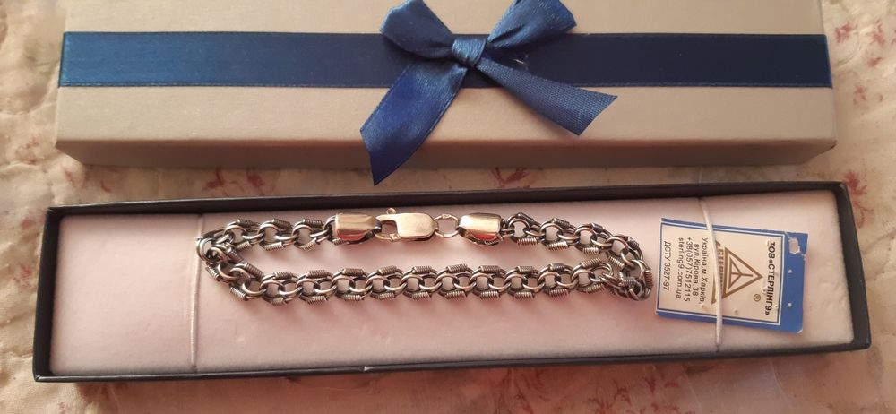 Срібний браслет новий!!