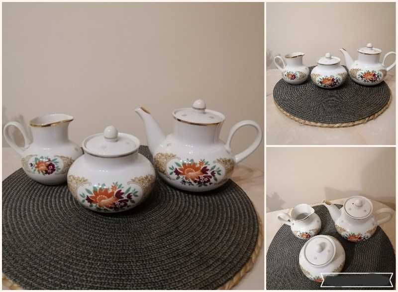 Набор чайный Вербилки, Графин штоф , большие блюда, тарелка Дулево