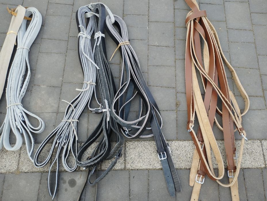 Lejce skórzane 6m poł.szyte trokiem