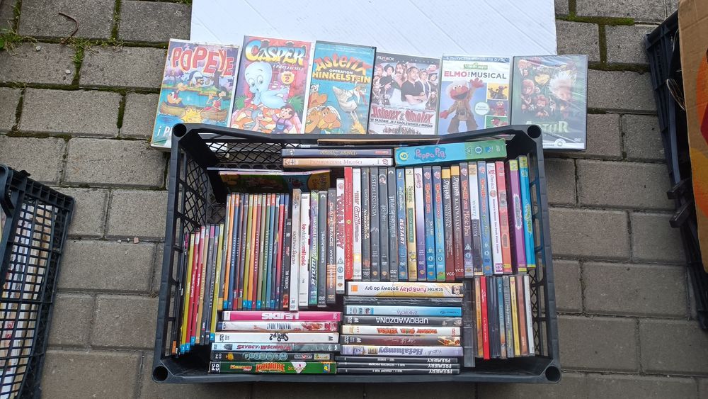Duża kolekcja starych filmów DVD VCD VHS po polsku Polskie Filmy Bajki Wersje