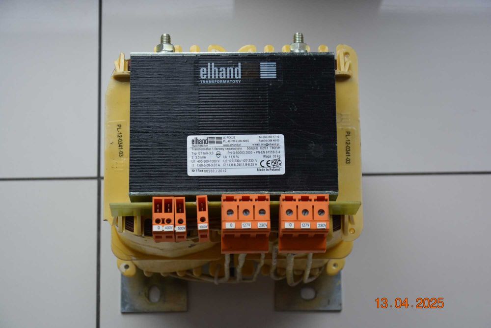 Transformator 230V - 110V i odwrotnie 110V - 230V 3kVA 3000 Wat NOWY