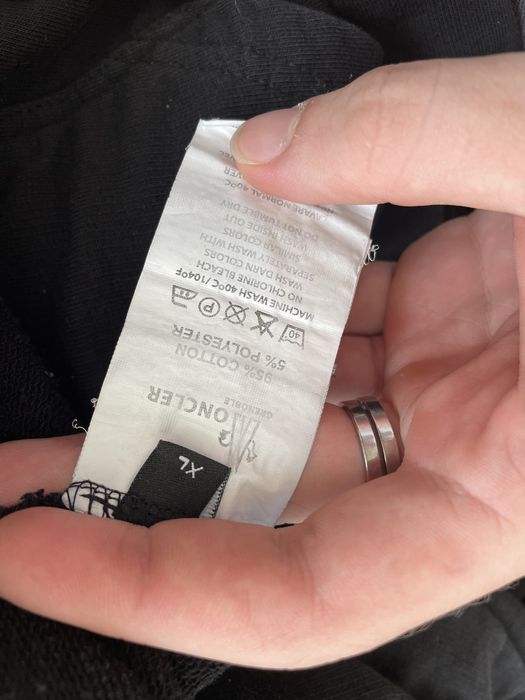 Moncler Grenoble худі з капюшоном, XL, чорне
