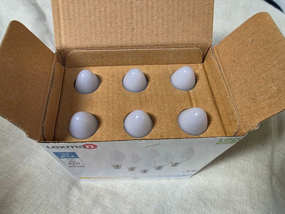 Pack 6 lampadas E14 LED 470 lumens