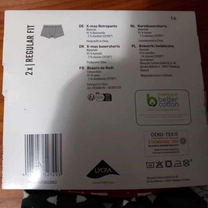 2 Boxers de Natal Tamanho L NOVO com 20% de desconto