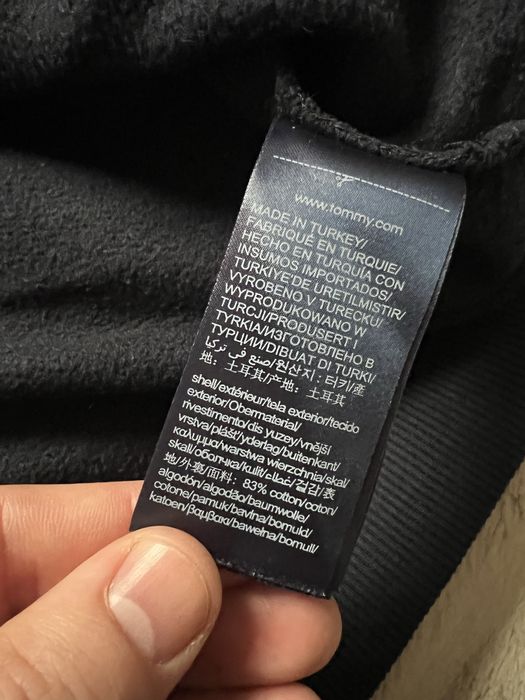 Tommy Hilfiger x Timberland (M) Flag Hoodie чоловіче худі темно-синьє на флісі кофта оригінал колаборація