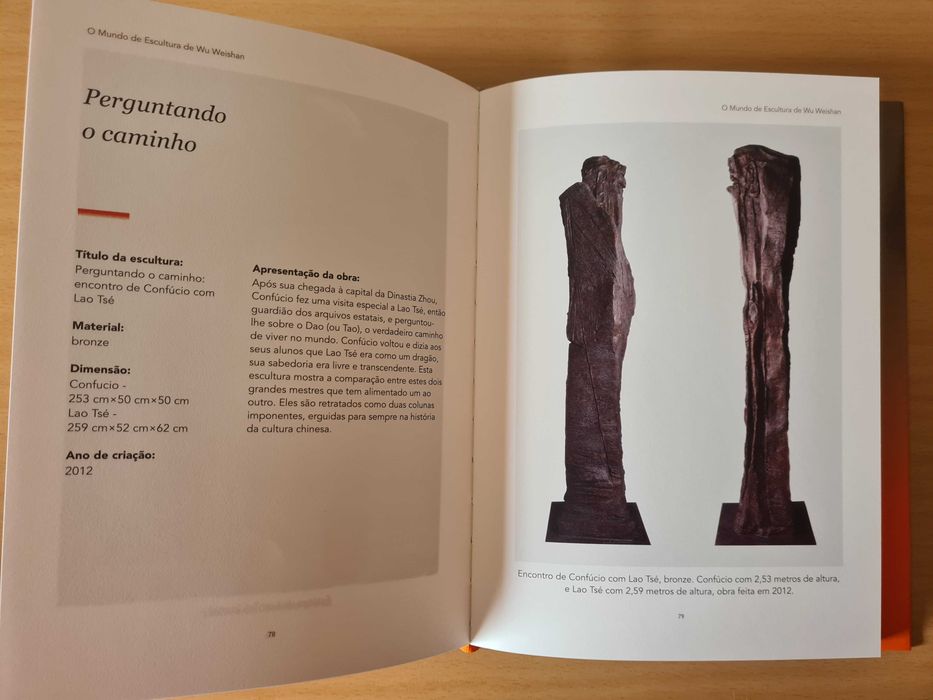 Livro "O Mundo de Escultura de Wu Weishan"