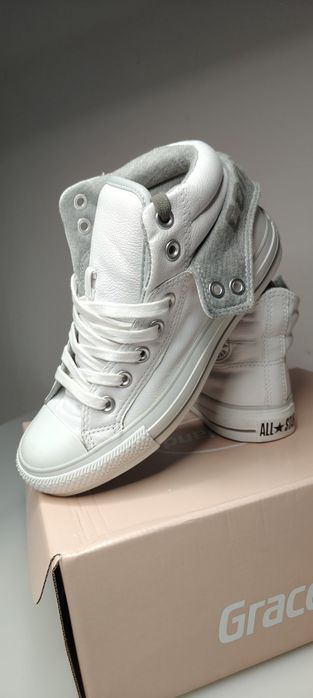 Женские кожаные   кроссовки-кеды Converse (оригинал)