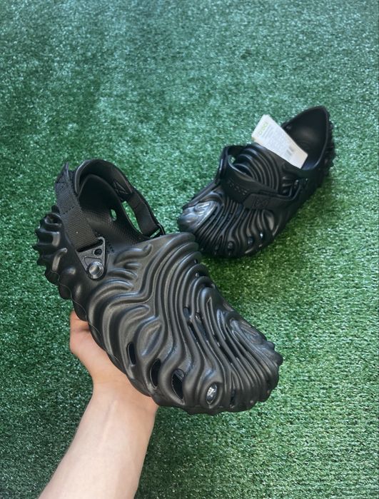 Crocs Черные Pollex Clog тапки крокс