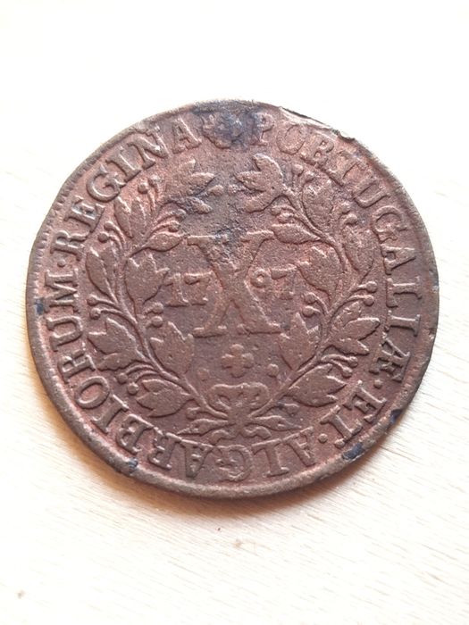 Moeda 10 Reis 1797 Coleção Rainha Dona Maria I Monarquia