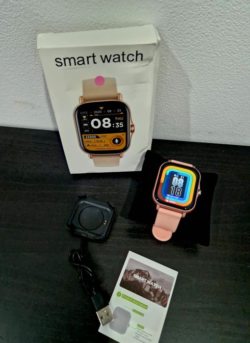 Smartwatch cor de rosa
