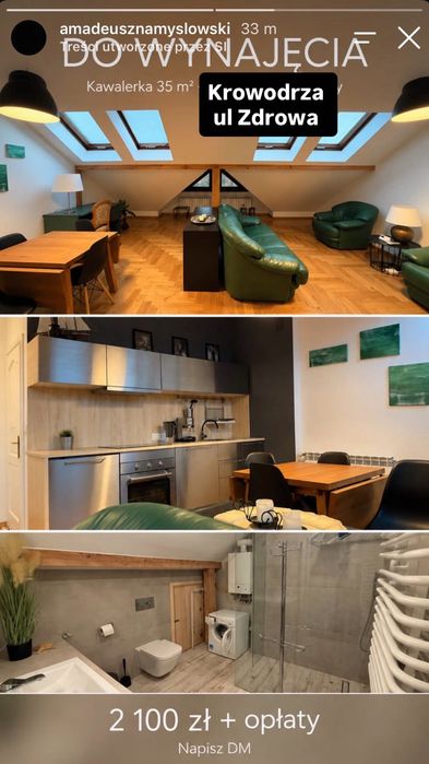 Wynajmę kawalerkę 35 m2
