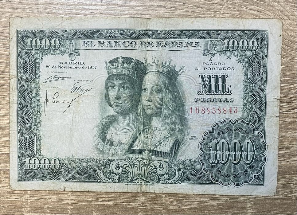 Nota 1358 - Mil Pesetas 1957