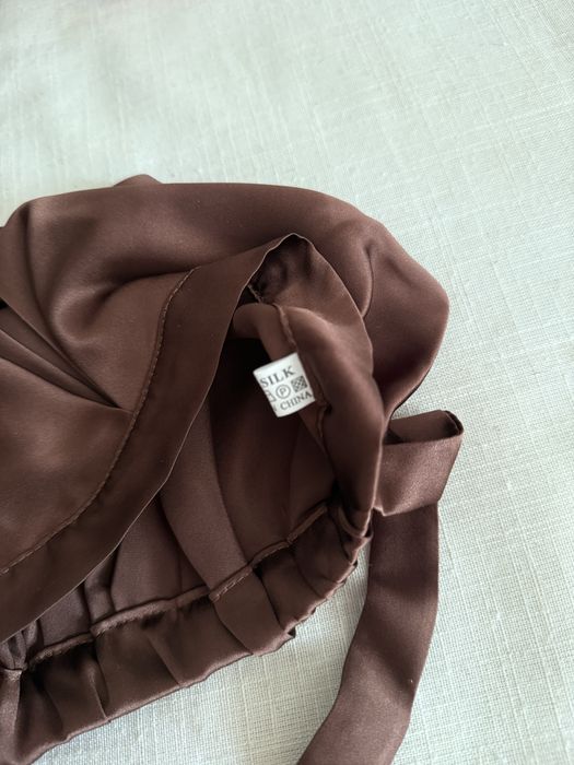 Czepek jedwabny z wiązaniem real silk mulberry