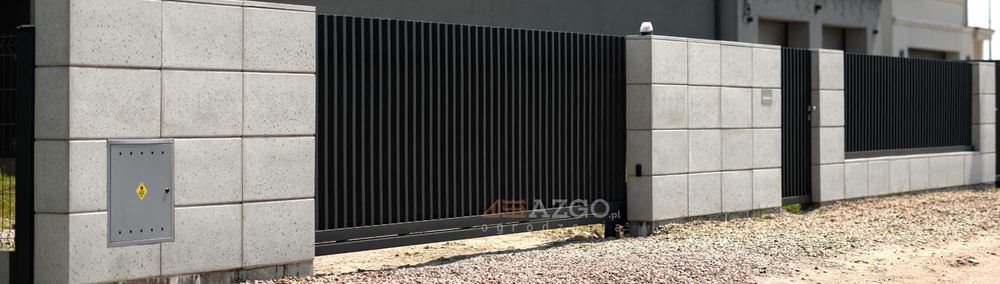 Ogrodzenie murowane frontowe z bloczków (Joniec ®) fundament