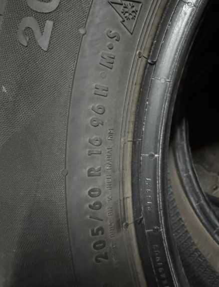 Continental 205/60 R16 96H XL opony zimowe M+S  dobry profil