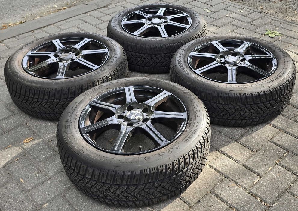 ALUFELGI VAG 5x112R16 opony Zima 205/55R16 Super Stan