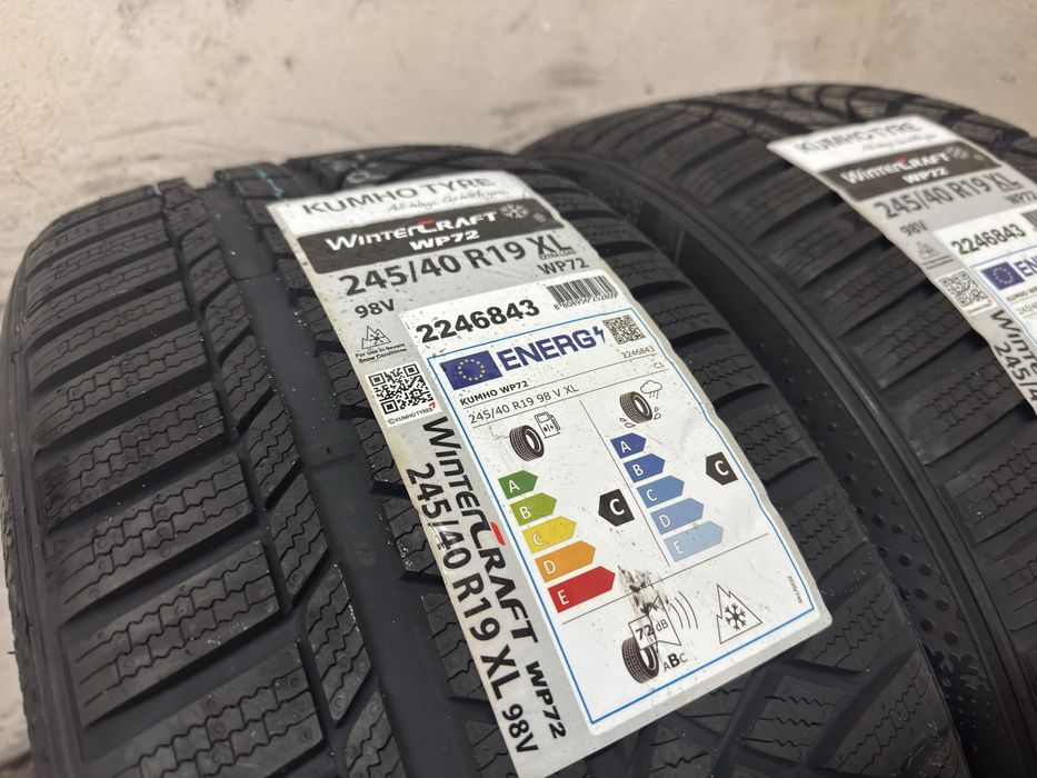 2x Opony Zimowe Kumho WinterCraft WP72 245/40R19 98 V XL